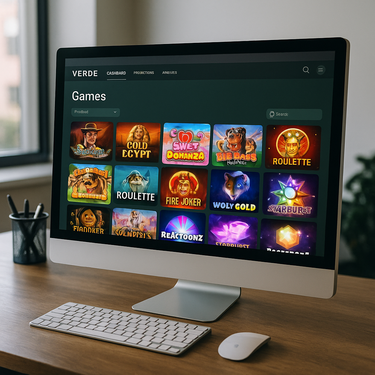 Verde Casino - Desktop Platform Interface - User Experience